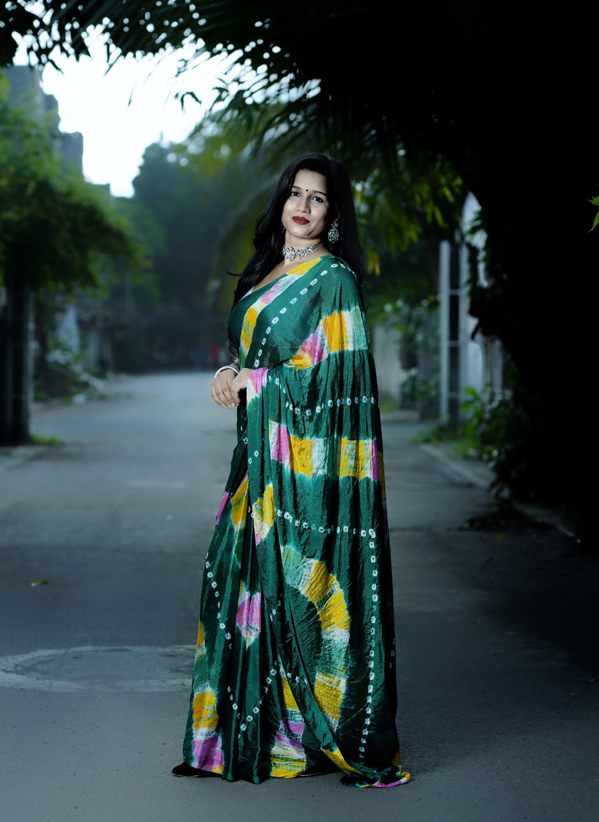 KGM Bandhani Printed Designer Sarees Catalog